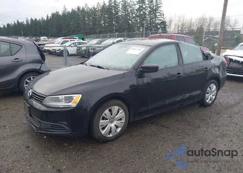 2012 Volkswagen Jetta 2.0L S из США, поврежденный, VIN 3VW1K7AJ8CM342597